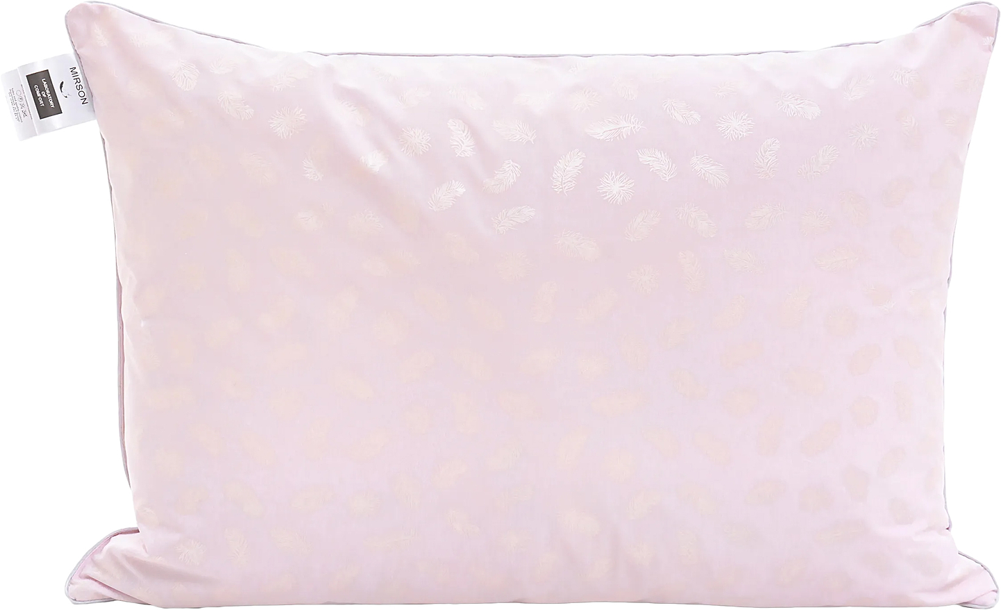 Подушка стандартна MirSon №1808 Bio-Pink 90% пух пружна 70х70 см (2200003012019)